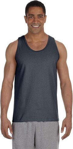 Fashion Gildan 2200 Cotton Tank Top Navy XXX-Large in Kuwait