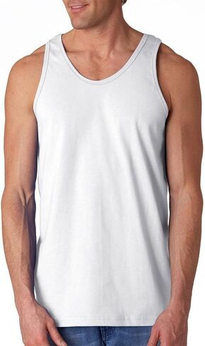 Fashion Gildan 2200 Cotton Tank Top White X-Large in Kuwait