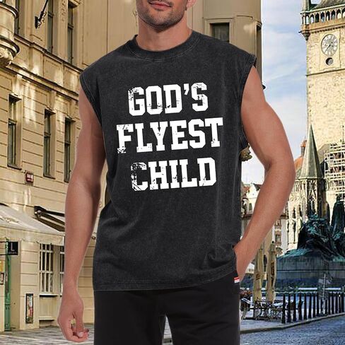 Fkatuzi Christian Tank Tops Men God Faith Jesus Bible Verse Religious Inspirational Shirts Graphic Tee Acid Wash T Shirts in Saudi Arabia