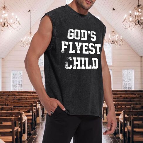 Fkatuzi Christian Tank Tops Men God Faith Jesus Bible Verse Religious Inspirational Shirts Graphic Tee Acid Wash T Shirts in Saudi Arabia