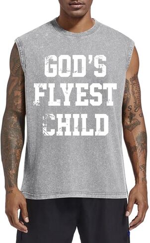 Fkatuzi Christian Tank Tops Men God Faith Jesus Bible Verse Religious Inspirational Shirts Graphic Tee Acid Wash T Shirts in Saudi Arabia