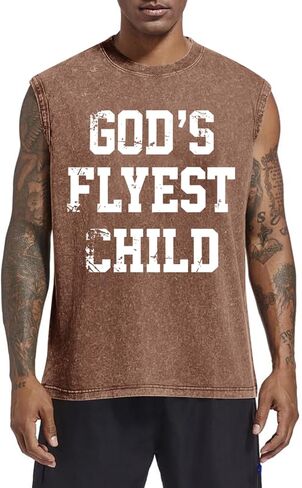 Fkatuzi Christian Tank Tops Men God Faith Jesus Bible Verse Religious Inspirational Shirts Graphic Tee Acid Wash T Shirts in Saudi Arabia