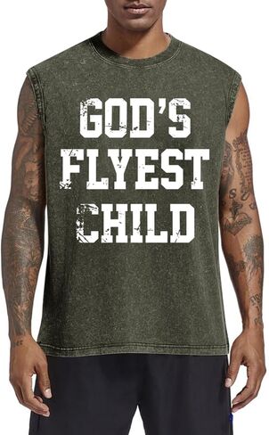 Fkatuzi Christian Tank Tops Men God Faith Jesus Bible Verse Religious Inspirational Shirts Graphic Tee Acid Wash T Shirts in Saudi Arabia