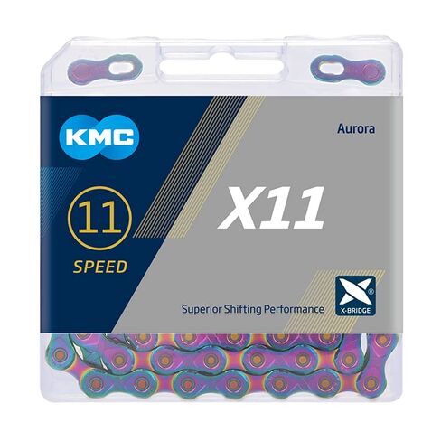 KMC X11 11 Speed Chain, Aurora Blue, 118 Link in Kuwait
