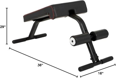 Inspire Fitness Mini Crunch Bench - Small Bench for Ab Workout - Core Strength Crunch Bench - Heavy Duty Steel Ab Bench - Strengthen Obliques, Abdominals, Back in Kuwait
