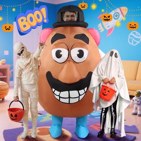 Potato Head Inflatable Costume Adults Funny Full Body Blow Up Outfit Men Women for Halloween Party Parades or Cosplay in Saudi Arabia