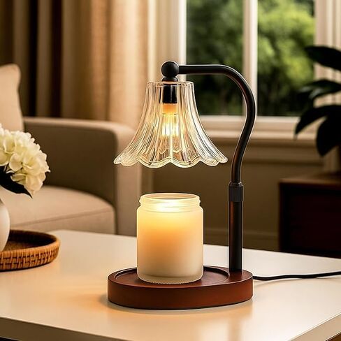 Candle Warmer Lamp with Timer Dimmer, Adjustable Height, Vintage Candle Melter, Modern Home Decor Gift, Birthday Gifts for Women Mom,House Warming Gifts Home Decor, Scented Wax Jar Candles in Kuwait