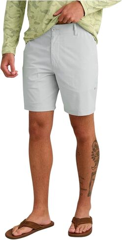 HUK Men's Andros Short, Lightweight Stretch Fishing Short with UPF 30+ and Multiple Zipper Pockets in Kuwait