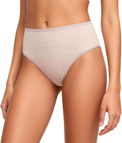 Womens 100% Merino Wool High-Cut Bikini Panties - Breathable Lightweight V-Waist Underwear in Saudi Arabia