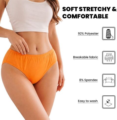 72 Pack Womens Panties in Bulk, Wholesale Ladies Brief Underwear, Homeless Shelters Charity Donations, Assorted Sizes Small-2X in Kuwait