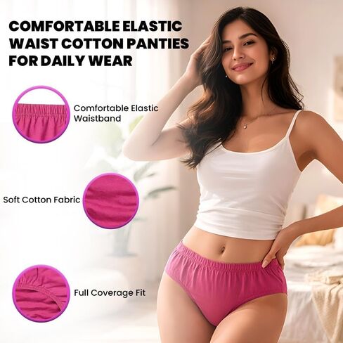 72 Pack Womens Panties in Bulk, Wholesale Ladies Brief Underwear, Homeless Shelters Charity Donations, Assorted Sizes Small-2X in Kuwait