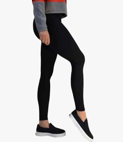 On The Go! Women’s Leggings - Supersoft Full-Length Mid-Rise Slimming Yoga Pants (1 Pair, Black, Size 3Xl-5XL) in Saudi Arabia