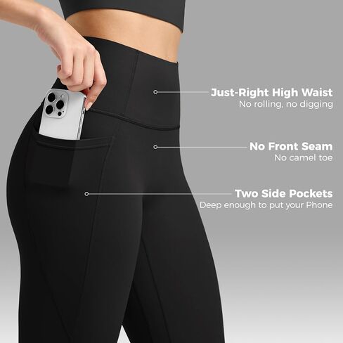 Willit Butterflux Yoga Pants Women Workout Leggings with Pockets for Women High Waisted Tummy Control Gym Leggings 25" 28" in Kuwait