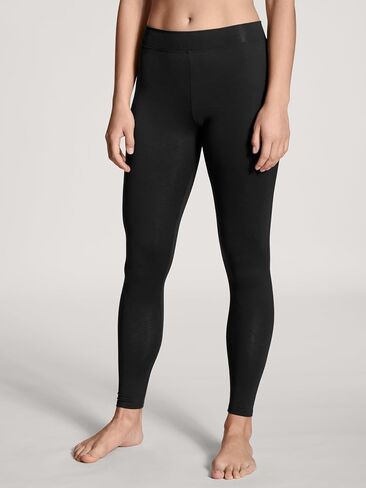 Calida Womens Elastic Cotton Leggings - High Waist Stretch Jersey Pants for Yoga Lounge Home Comfort in Saudi Arabia