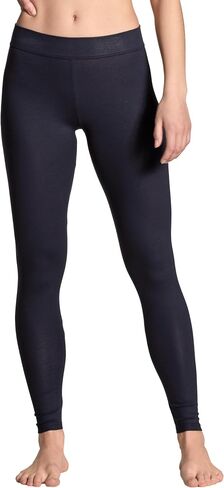 Calida Womens Elastic Cotton Leggings - High Waist Stretch Jersey Pants for Yoga Lounge Home Comfort in Saudi Arabia