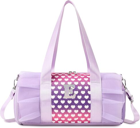 Personalized Dance Bag for Girls 4-6 Kids Duffle Gym Ballet Bag,Initial A in Saudi Arabia