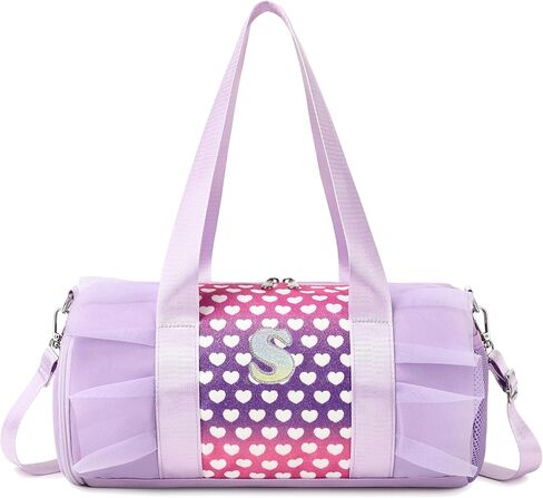 Personalized Dance Bag for Girls 4-6 Kids Duffle Gym Ballet Bag,Initial A in Saudi Arabia