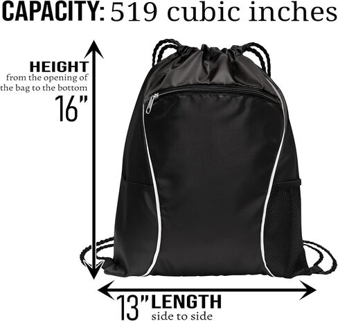 Personalized Ice Hockey Drawstring Bag – Custom Name Sports Backpack, Lightweight Gym Sack for Hockey Gear, Durable Cinch Bag for Practice, Travel & Game Day Essentials in Kuwait