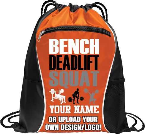 Personalized Ice Hockey Drawstring Bag – Custom Name Sports Backpack, Lightweight Gym Sack for Hockey Gear, Durable Cinch Bag for Practice, Travel & Game Day Essentials in Saudi Arabia