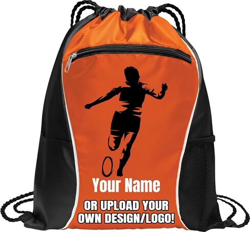 Personalized Ice Hockey Drawstring Bag – Custom Name Sports Backpack, Lightweight Gym Sack for Hockey Gear, Durable Cinch Bag for Practice, Travel & Game Day Essentials in Kuwait