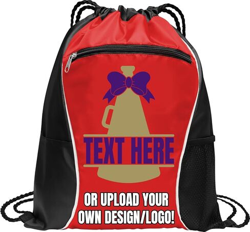 Personalized Ice Hockey Drawstring Bag – Custom Name Sports Backpack, Lightweight Gym Sack for Hockey Gear, Durable Cinch Bag for Practice, Travel & Game Day Essentials in Kuwait