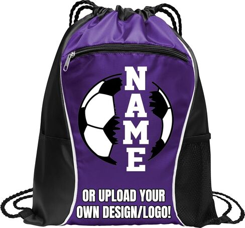 Personalized Ice Hockey Drawstring Bag – Custom Name Sports Backpack, Lightweight Gym Sack for Hockey Gear, Durable Cinch Bag for Practice, Travel & Game Day Essentials in Kuwait
