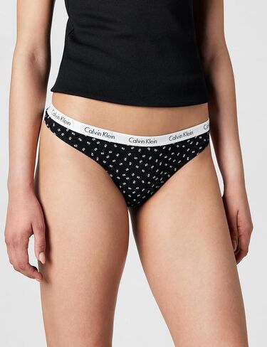 Calvin Klein Carousel Logo Cotton Stretch Thong Panties, 5 Pack in Kuwait