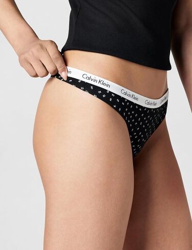 Calvin Klein Carousel Logo Cotton Stretch Thong Panties, 5 Pack in Kuwait