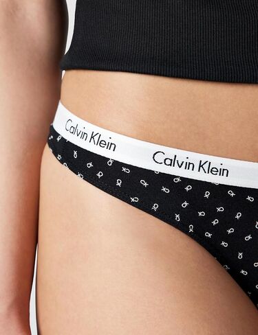 Calvin Klein Carousel Logo Cotton Stretch Thong Panties, 5 Pack in Kuwait