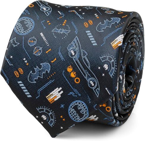 Cufflinks Inc. Batman Batmobile Black Men's Silk Tie, Officially licensed by DC Comics. in Saudi Arabia