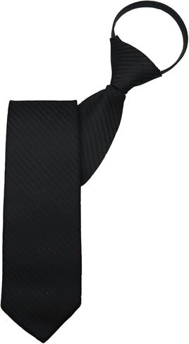 Zipper Striped Ties for Men, Pre-tied Plaid Mens Ties Adjustable Formal Men's Neckties for Wedding Party Business in Saudi Arabia