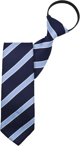 Zipper Striped Ties for Men, Pre-tied Plaid Mens Ties Adjustable Formal Men's Neckties for Wedding Party Business in Saudi Arabia