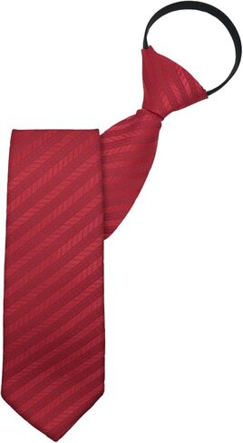 Zipper Striped Ties for Men, Pre-tied Plaid Mens Ties Adjustable Formal Men's Neckties for Wedding Party Business in Saudi Arabia