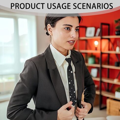 2 Pcs Black Tie for Womens, Ties for Women Lncluding Pearl Ties and Black Tie Women, Elegant Pre Tied Womens Tiess for Wearing at Parties Dances Banquets and Other Occasions (Unisex) in Saudi Arabia