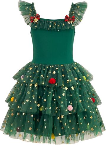 Girls Princess Dress Fluffy Tulle Tutu Dress for Toddler Kids Birthday Party Wedding Flower Girl Dresses in Saudi Arabia
