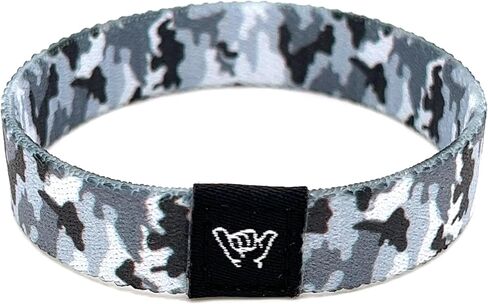 Hang Loose Bands - Southwestern Bracelet for Men, Women & Teens - Comfy Tribal Print and Boho - Western Style Reversible Wristband - Arctic Camo | Small: 6.5" (most common fitting size) in Saudi Arabia