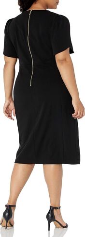 Calvin Klein Women's Essential Sleeveless Sheath, Ochre Tulip Sleeve, 10 Petite in Kuwait