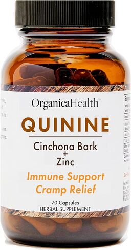 Leg Cramps Defense Pills - 1000mg Organic Quinine Capsules Zinc 50mg - Restless Legs Relief - Cinchona Bark Herb Supplement - Vegan Capsules 70 Count in Saudi Arabia