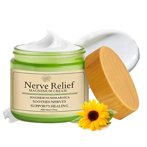 Nerve Relief Magnesium Cream with MSM & Arnica, Soothes Nerves & Daily Soothing Support, 50g/1.76oz in Saudi Arabia