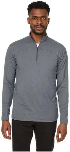 Spyder Active Men's Performance 4-Way Stretch, Moisture Wicking, Reflective, 1/4 Zip, Long Sleeve Pullover, X-Large, Gray in Kuwait