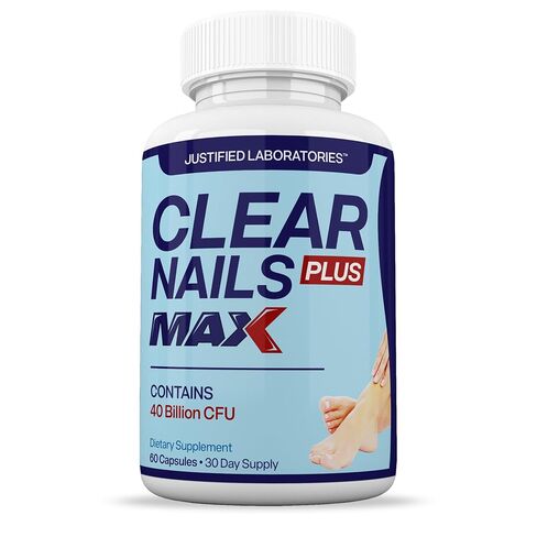 Justified Laboratories Clear Nails Plus Max Pills 40 Billion CFU Probiotic 60 Capsules in Kuwait
