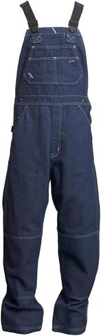 Lapco Men's 3Xl Fr Cotton Denim Bib Work Overall Big Blue 3XL REG in Saudi Arabia