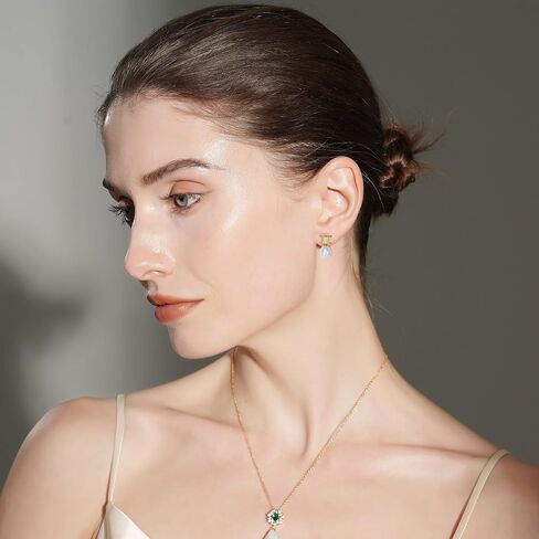 IDOKAWA Baroque Pearl Drop Earrings for Women, Gold Modern Stud 18K Gold Plated 925 Sterling Silver Post, Minimalist Statement Jewelry for Office Work Daily Wear in Saudi Arabia