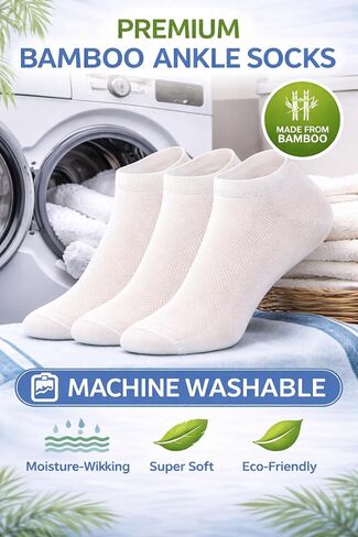 RONDO Ultra Thin Breathable Lightweight Bamboo Ankle Socks for Women Dry Fit Low Cut Thin Socks Pastal Color Size 4-8 in Saudi Arabia