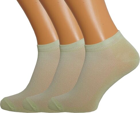 RONDO Ultra Thin Breathable Lightweight Bamboo Ankle Socks for Women Dry Fit Low Cut Thin Socks Pastal Color Size 4-8 in Saudi Arabia