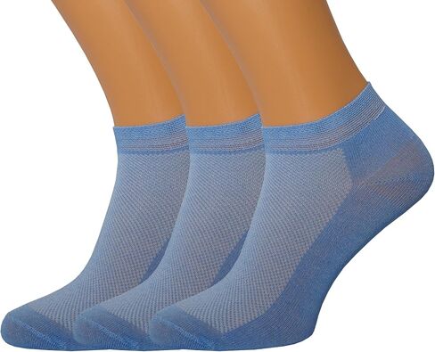 RONDO Ultra Thin Breathable Lightweight Bamboo Ankle Socks for Women Dry Fit Low Cut Thin Socks Pastal Color Size 4-8 in Saudi Arabia