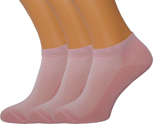 RONDO Ultra Thin Breathable Lightweight Bamboo Ankle Socks for Women Dry Fit Low Cut Thin Socks Pastal Color Size 4-8 in Saudi Arabia