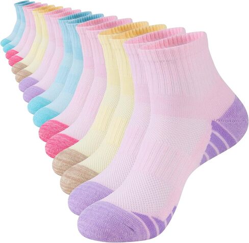 eallco 8 Pairs Ankle Cushioned Socks for Women Athletic Quarter Mini Crew Running Above Ankle Socks in Saudi Arabia