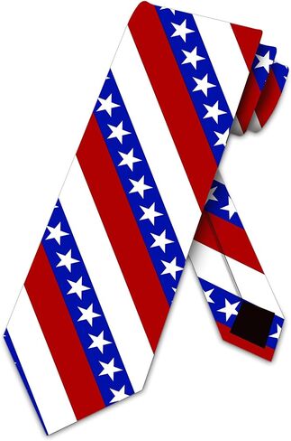 Three Rooker Patriotic Ties Mens Flag Neckties Stars and Stripes Tie in Kuwait