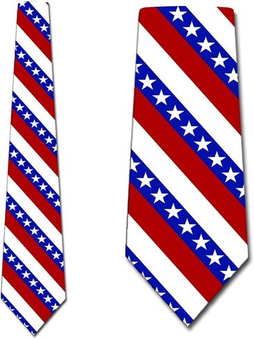 Three Rooker Patriotic Ties Mens Flag Neckties Stars and Stripes Tie in Kuwait